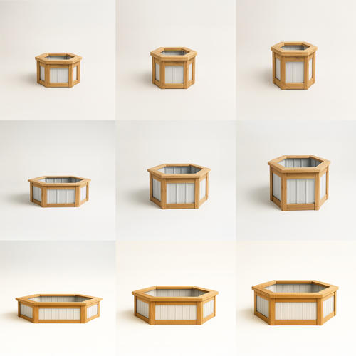 5-Foot Hexbed Garden Beds